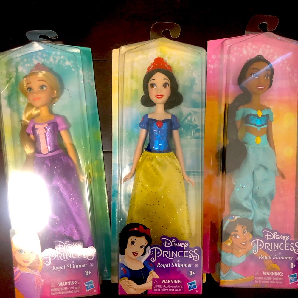 All 3, New in box Disney Princesses dolls